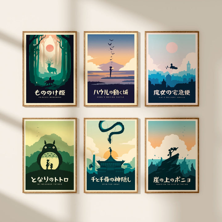 Ghibli Minimalist Poster Bundle