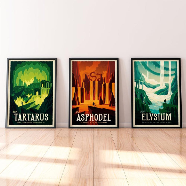 Tartarus Retro Travel Poster