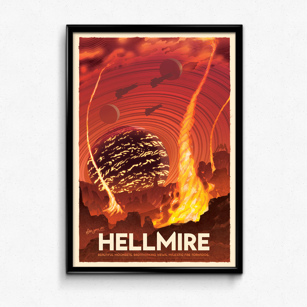 Hellmire Travel Poster – Sylvan Design