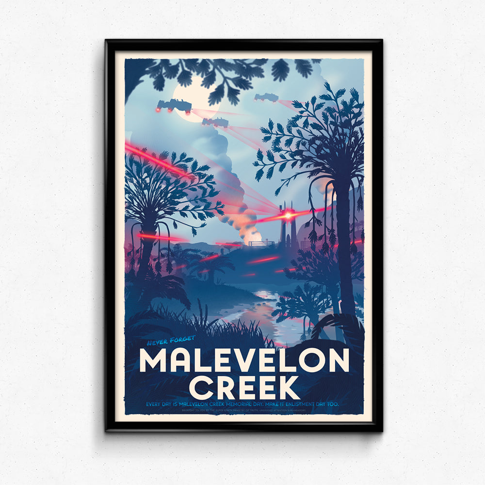 Malevelon Creek Travel Poster – Sylvan Design