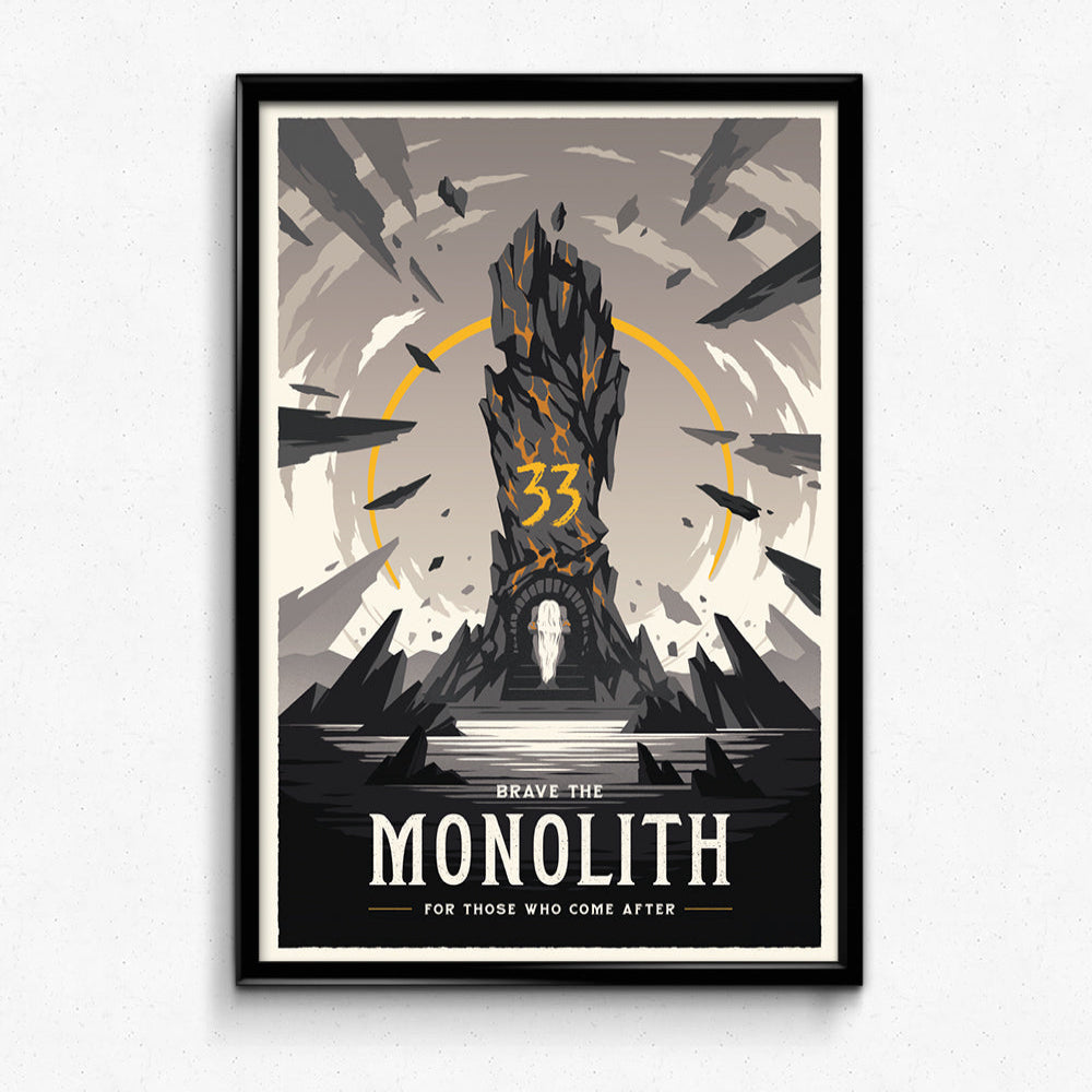 The Monolith Travel Poster – Sylvan Design