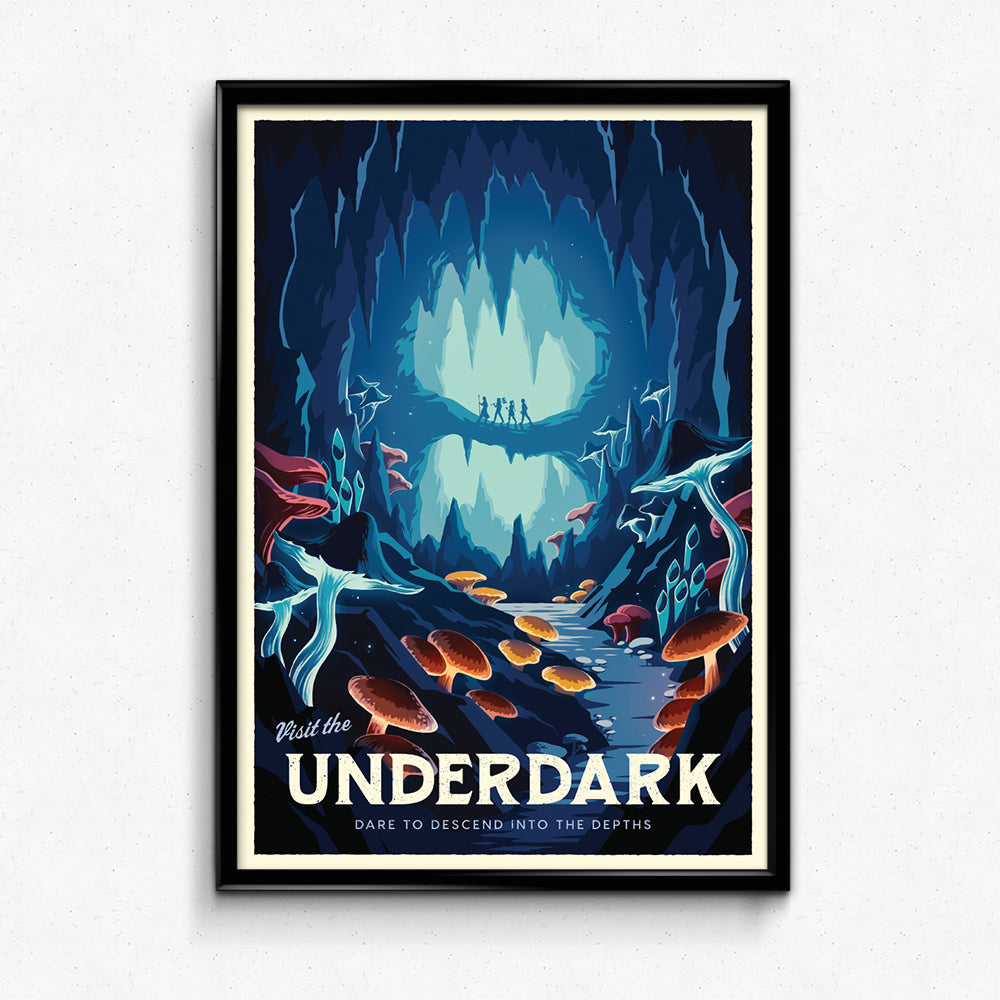 The Underdark Travel Poster – Sylvan Design