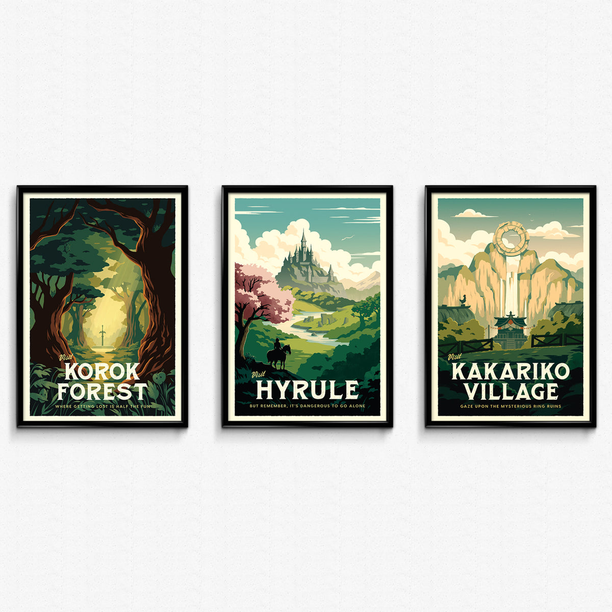 Legend of Zelda Travel Poster Bundle – Sylvan Design Co.