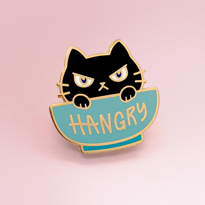 Hangry Cat Enamel Pin