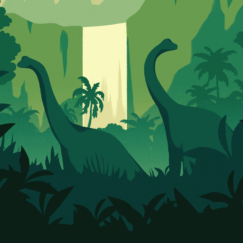 Isla Nublar Retro Travel Poster – Sylvan Design Co.