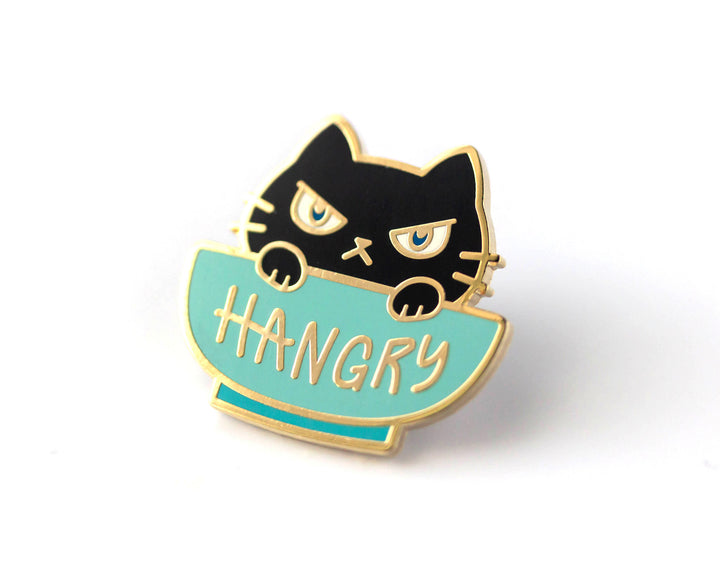 Hangry Cat Enamel Pin