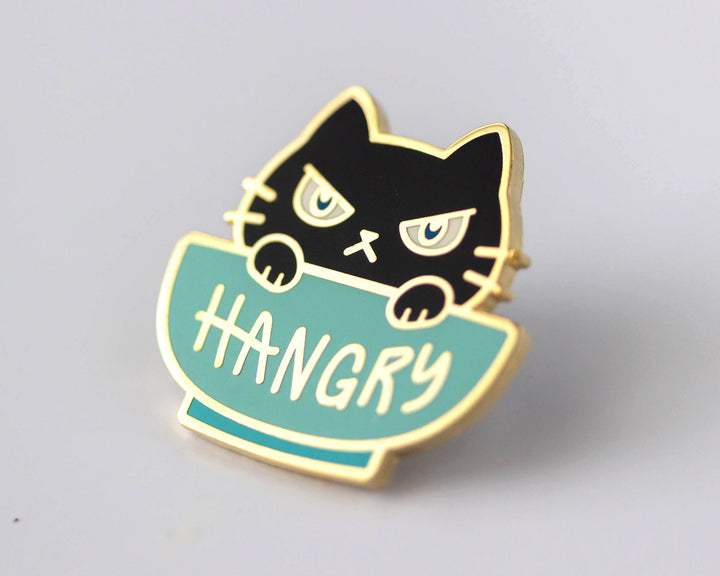 Hangry Cat Enamel Pin