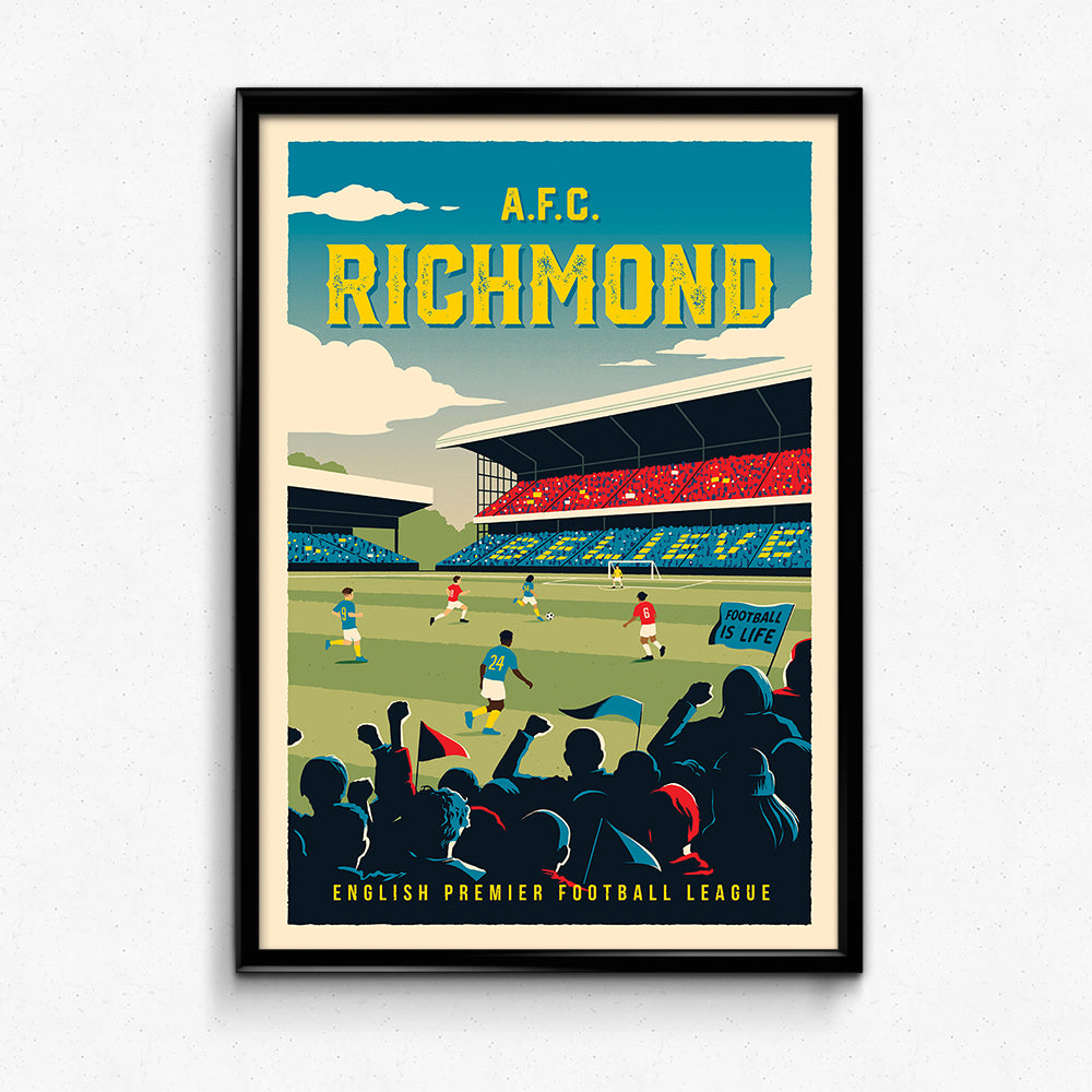 A.F.C. Richmond Retro Poster – Sylvan Design Co.