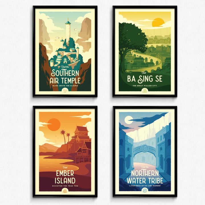 Avatar Retro Travel Poster Bundle