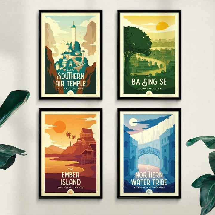 Avatar Retro Travel Poster Bundle