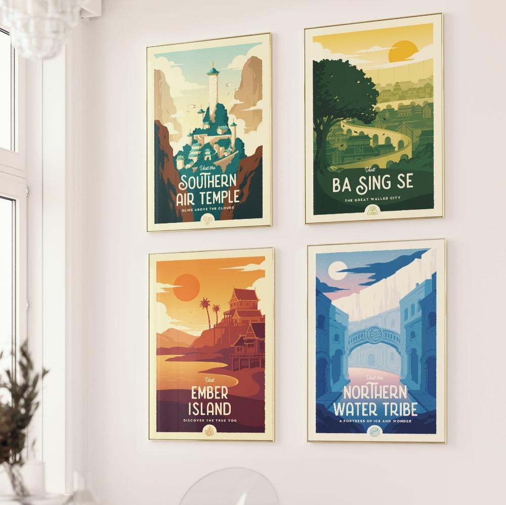 Avatar Retro Travel Poster Bundle