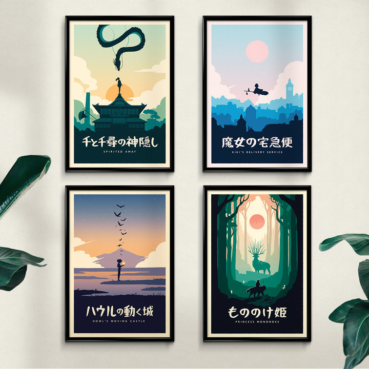 Ghibli Minimalist Poster Bundle