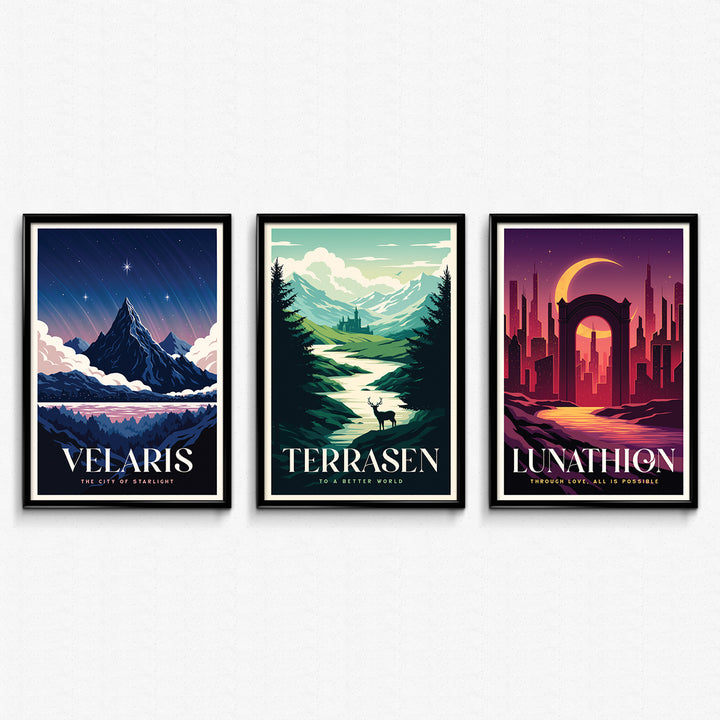 SJM Universe Travel Poster Bundle