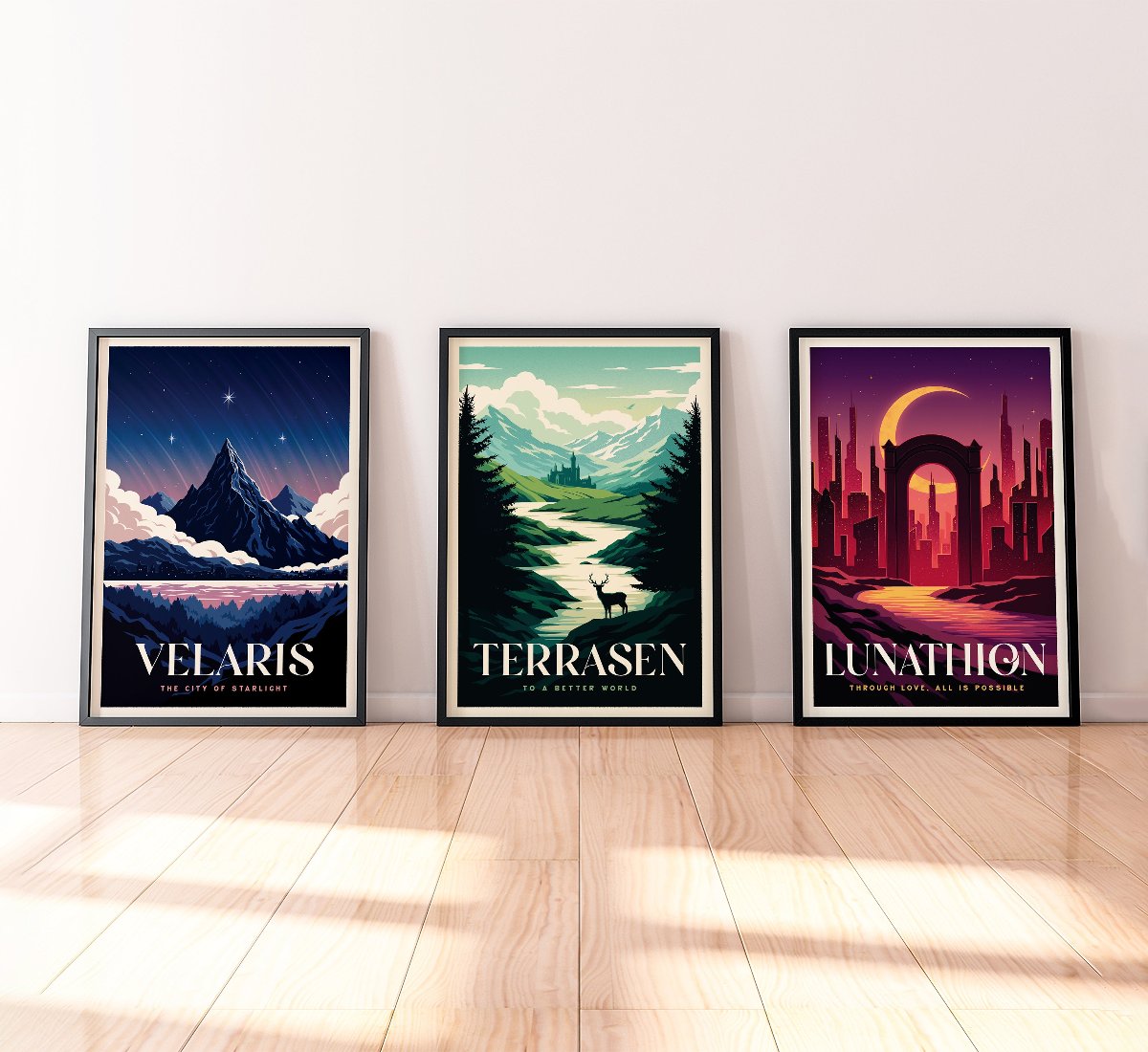 SJM Universe Travel Poster Bundle – Sylvan Design