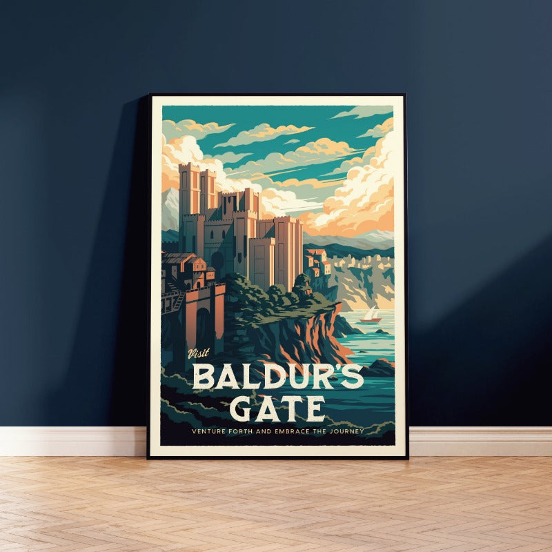 Baldur's Gate Travel Poster