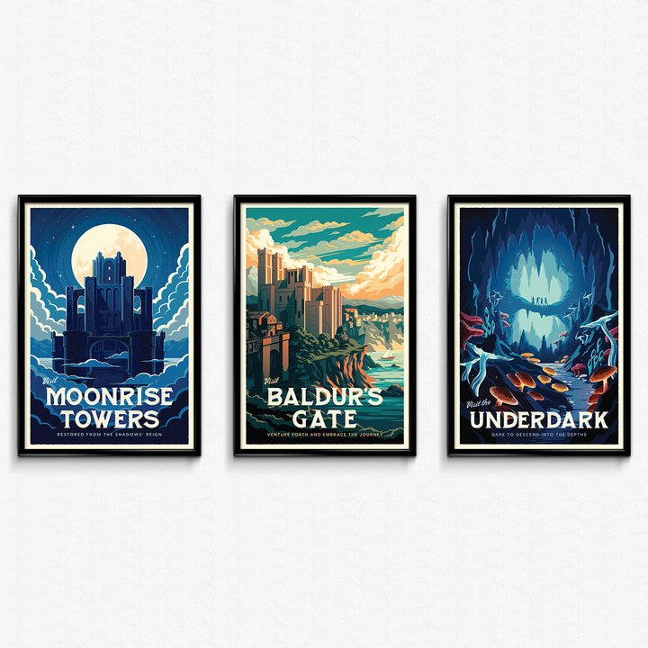 BG3 Travel Poster Bundle