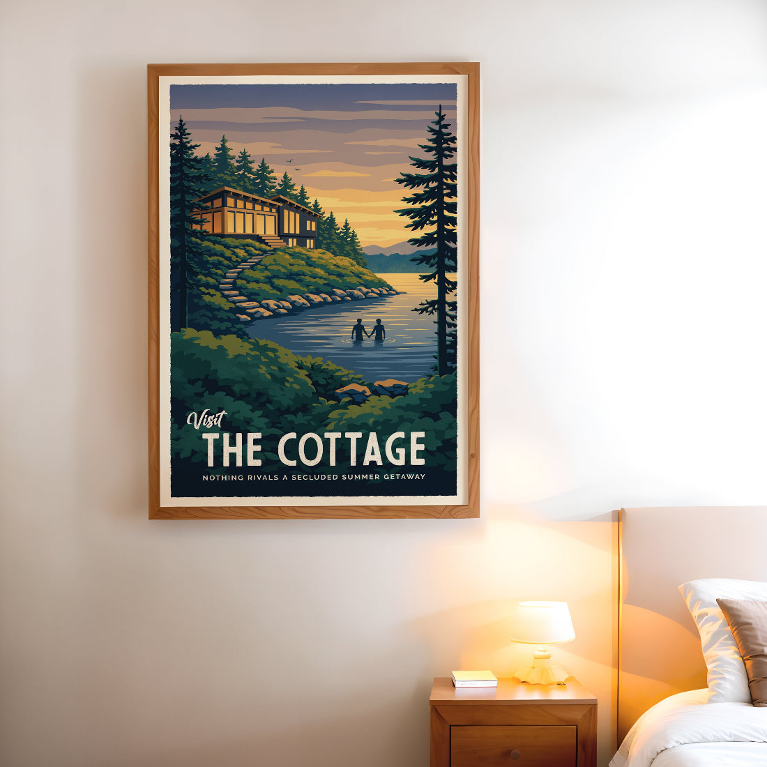 The Cottage Travel Poster – Sylvan Design