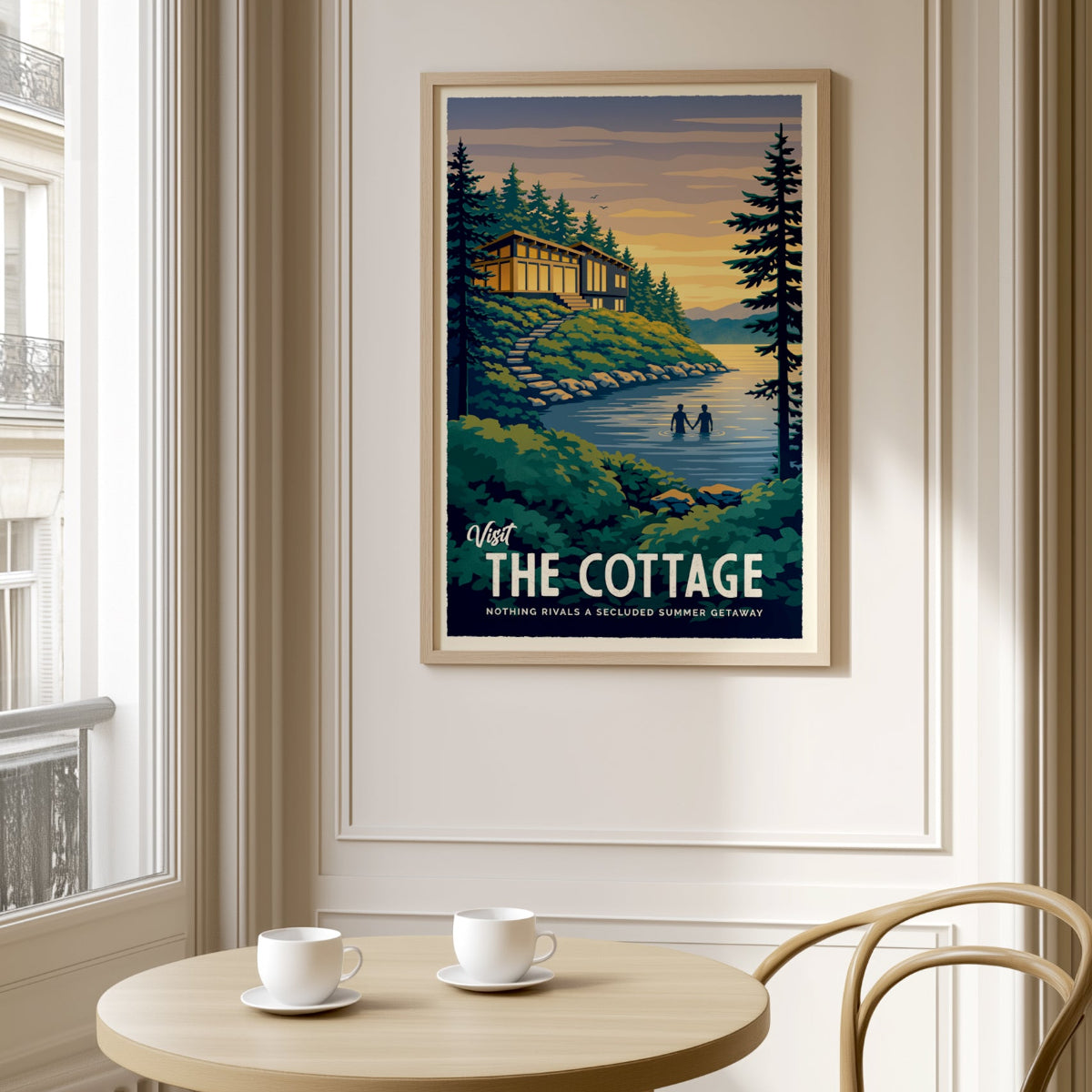 メゾン・ド・ヒミコ 　B2サイズポスター The Cottage Travel Poster – Sylvan Design