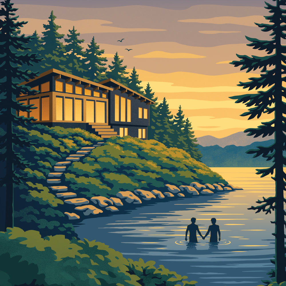 The Cottage Travel Poster – Sylvan Design