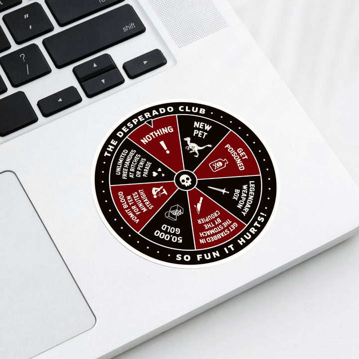 Desperado Club Prize Wheel Sticker
