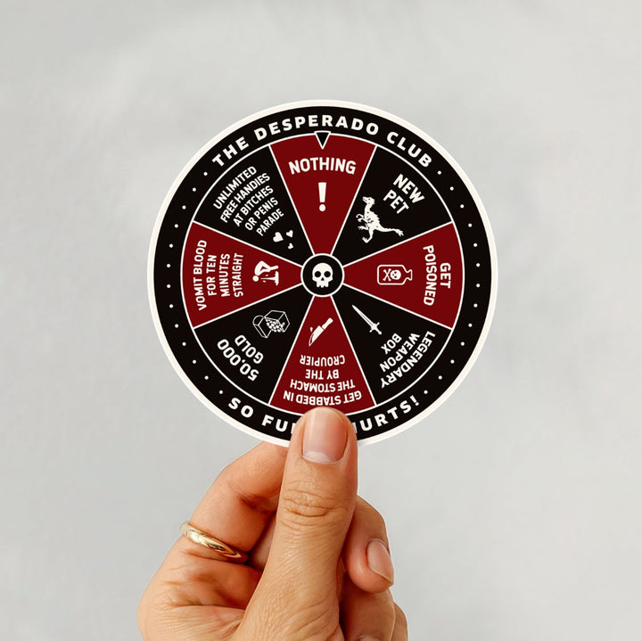 Desperado Club Prize Wheel Sticker