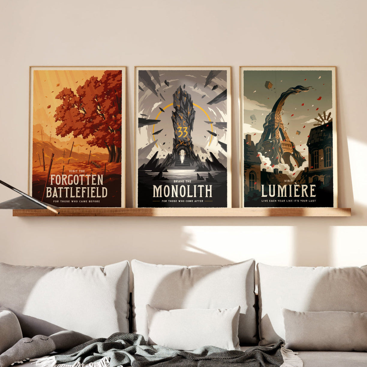 Clair Obscur: Expedition 33 Travel Poster Bundle – Sylvan Design