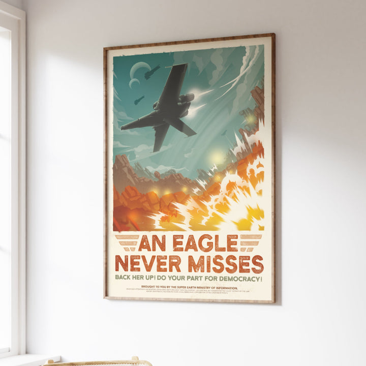 Eagle-1 Retro Poster