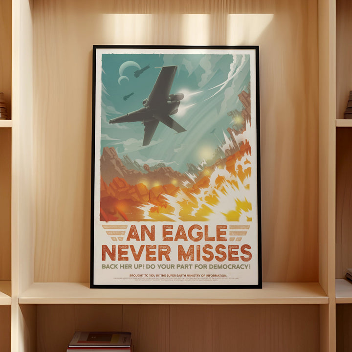 Eagle-1 Retro Poster