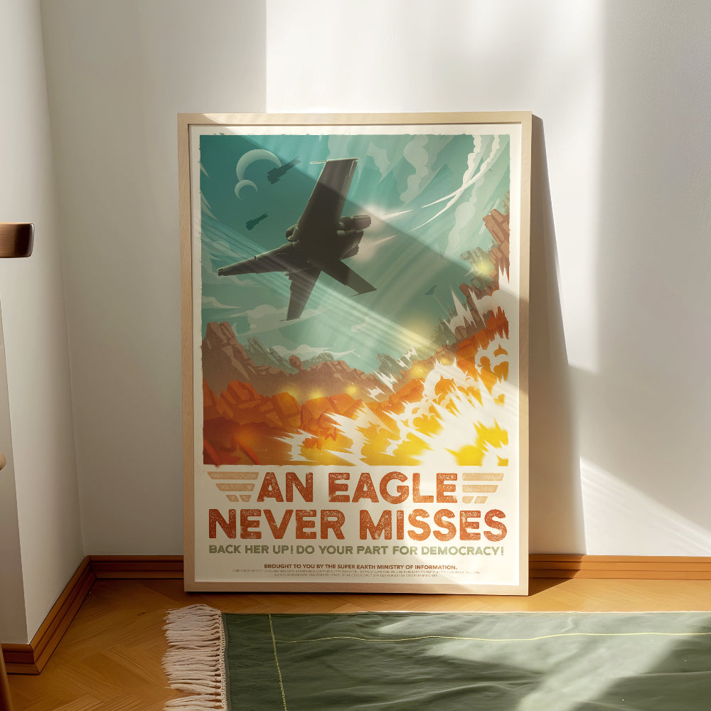 Eagle-1 Retro Poster