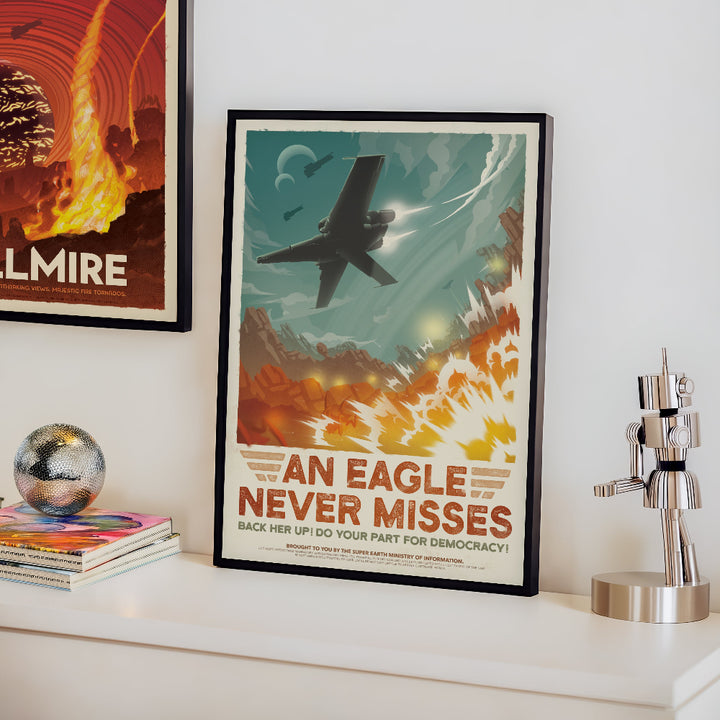 Eagle-1 Retro Poster