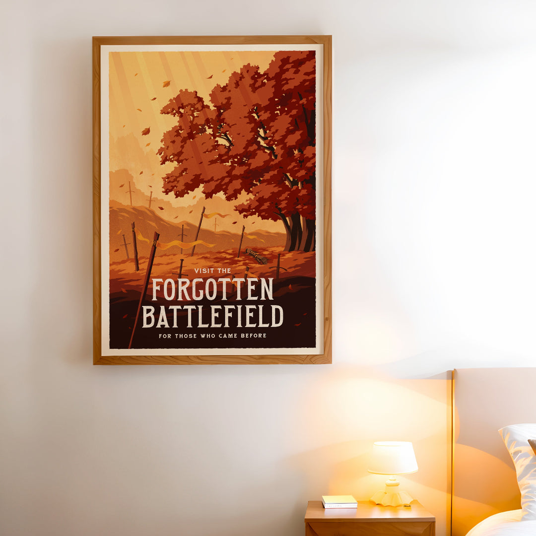 Forgotten Battlefield Travel Poster