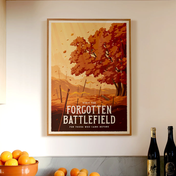 Forgotten Battlefield Travel Poster