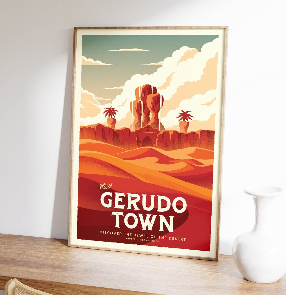 Gerudo Town Travel Poster