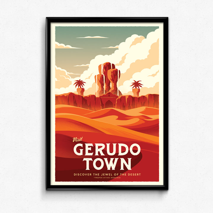 Gerudo Town Travel Poster