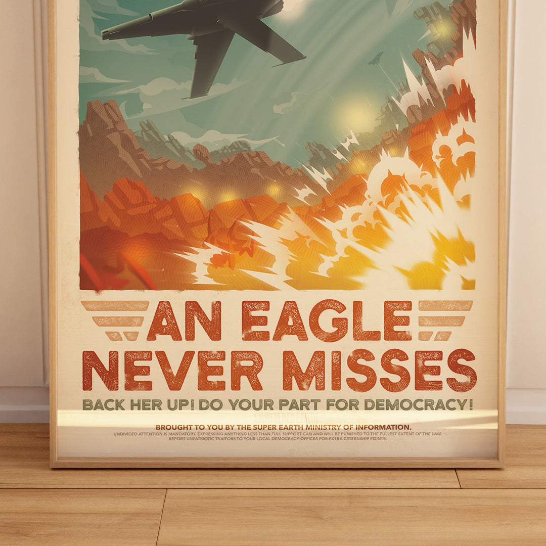 Eagle-1 Retro Poster
