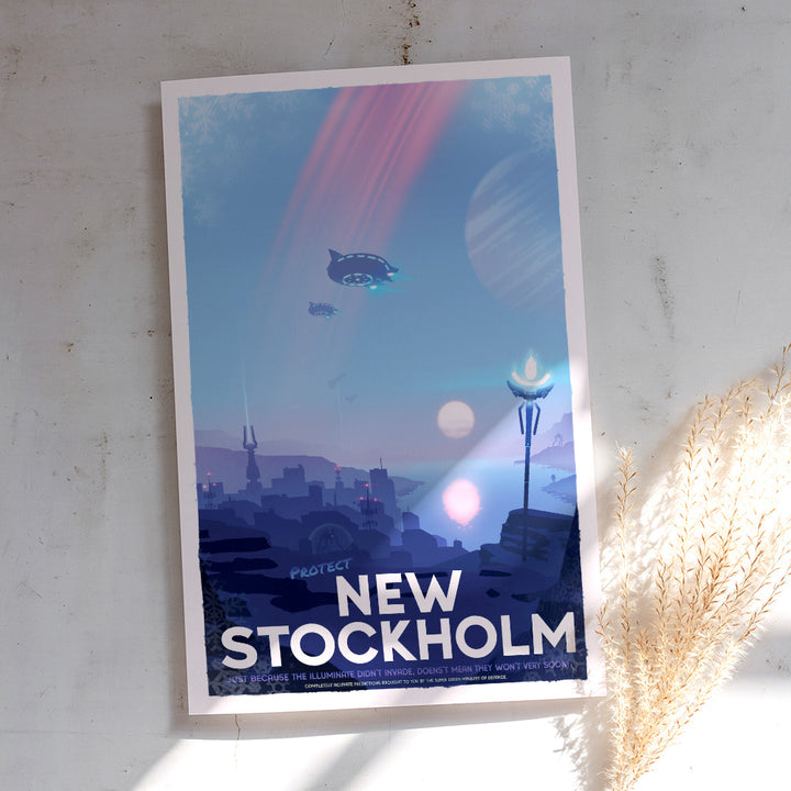 New Stockholm Travel Poster