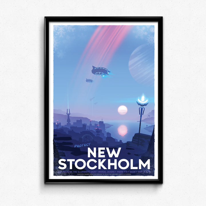 New Stockholm Travel Poster