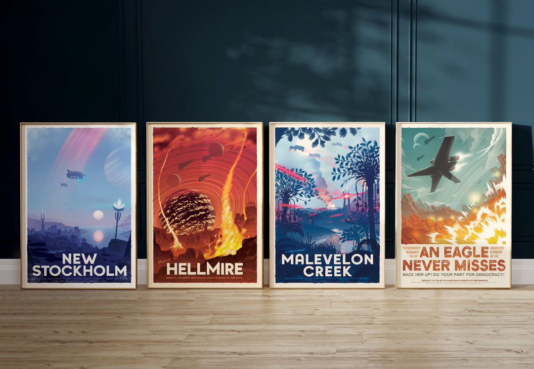 Helldivers 2 Retro Poster Bundle