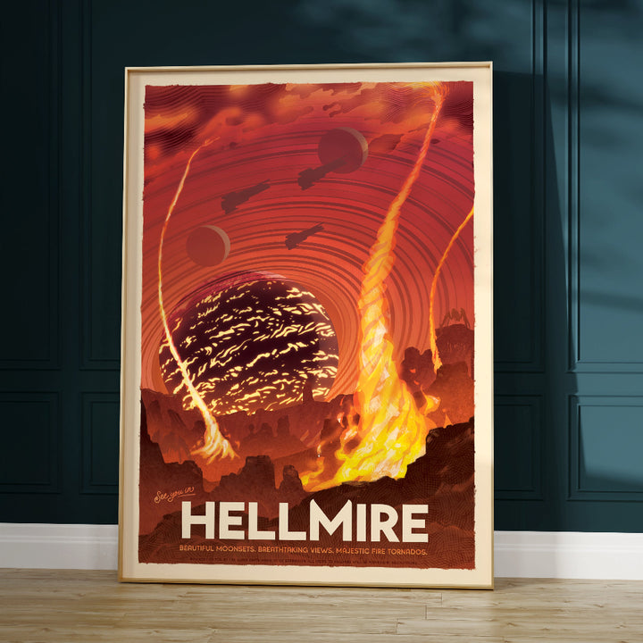 Hellmire Travel Poster
