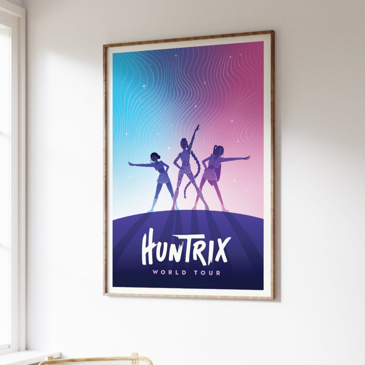 Huntrix World Tour Poster – Sylvan Design