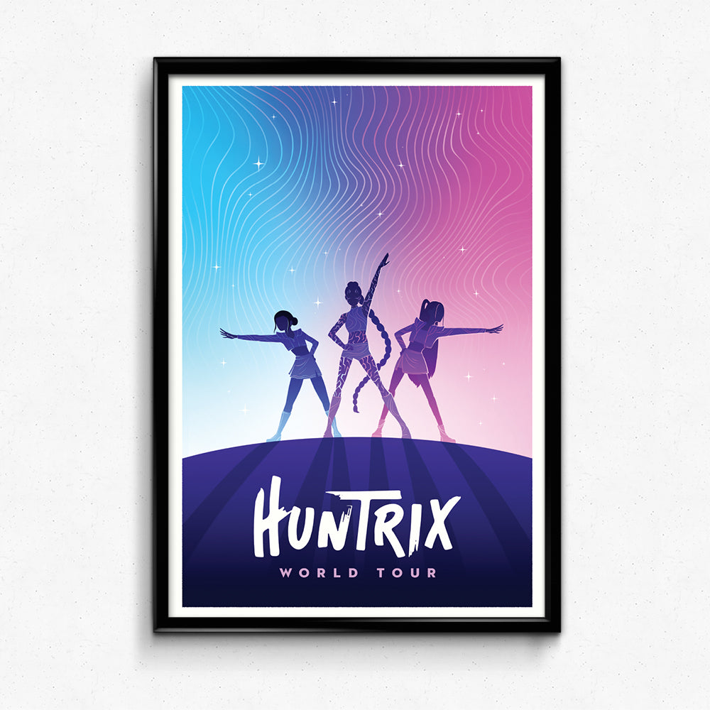 Huntrix Icon Design Huntrix World Tour Poster – Sylvan Design