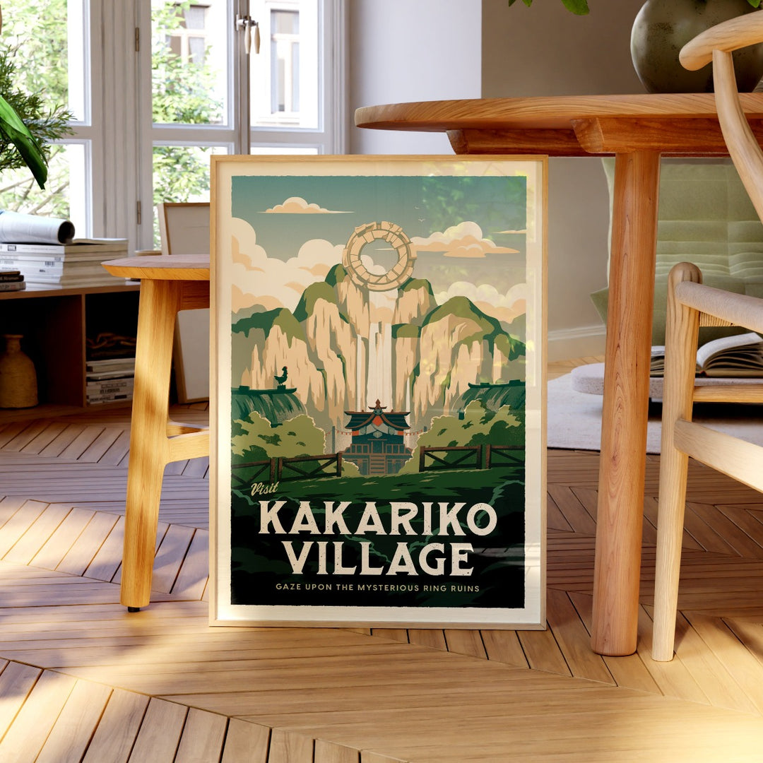 Kakariko Village Travel Poster