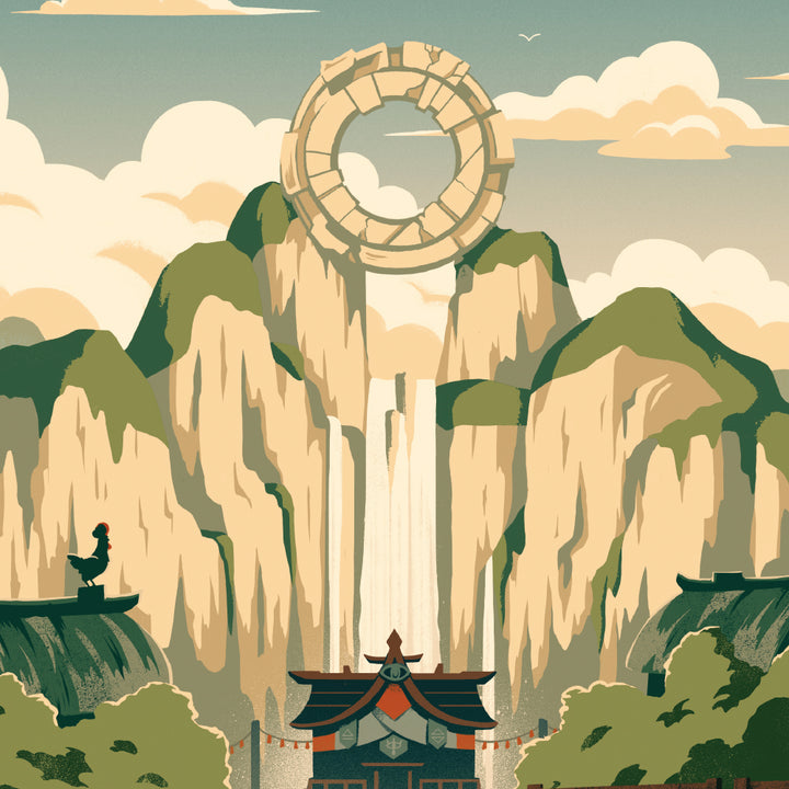 Kakariko Village Travel Poster