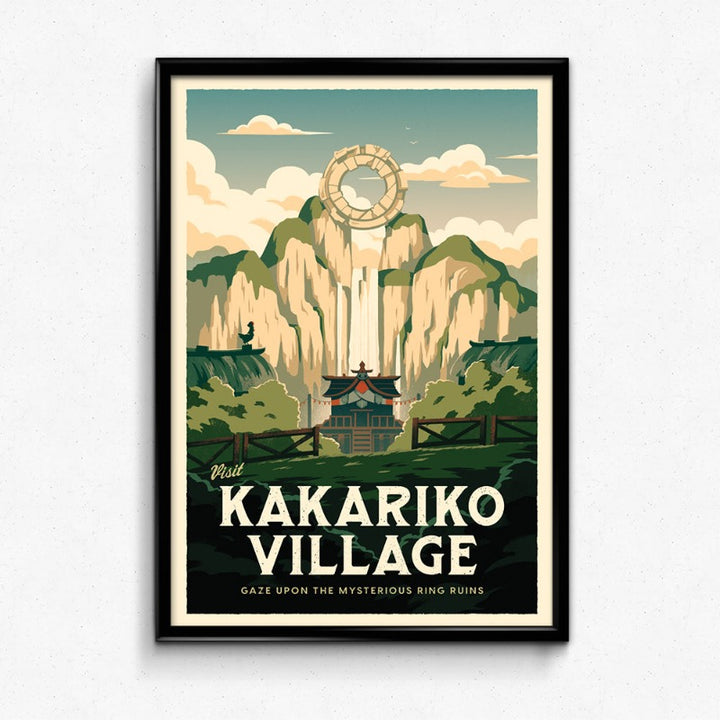 Kakariko Village Travel Poster