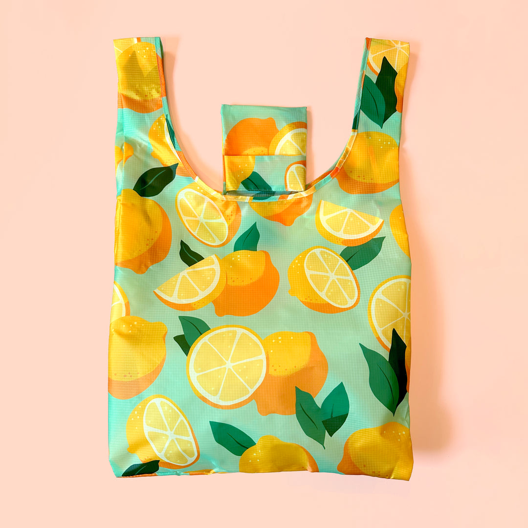 Lemon Citrus Reusable Bag