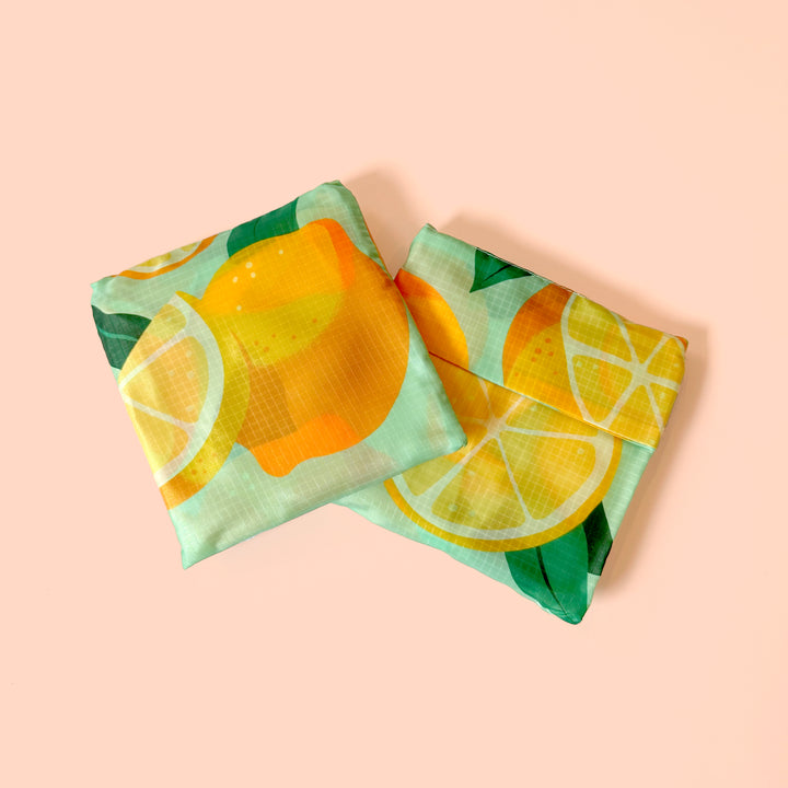 Lemon Citrus Reusable Bag