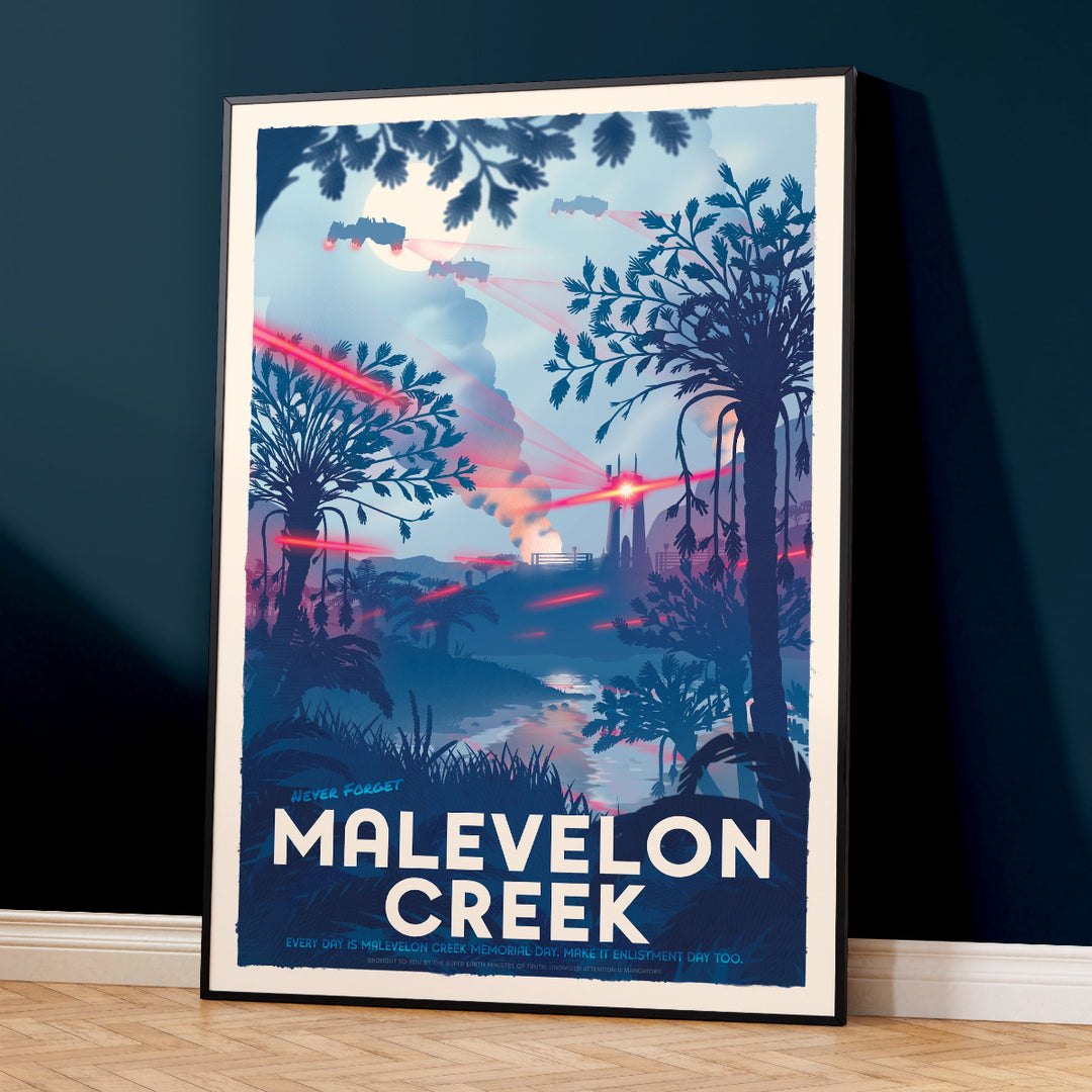 Malevelon Creek Travel Poster