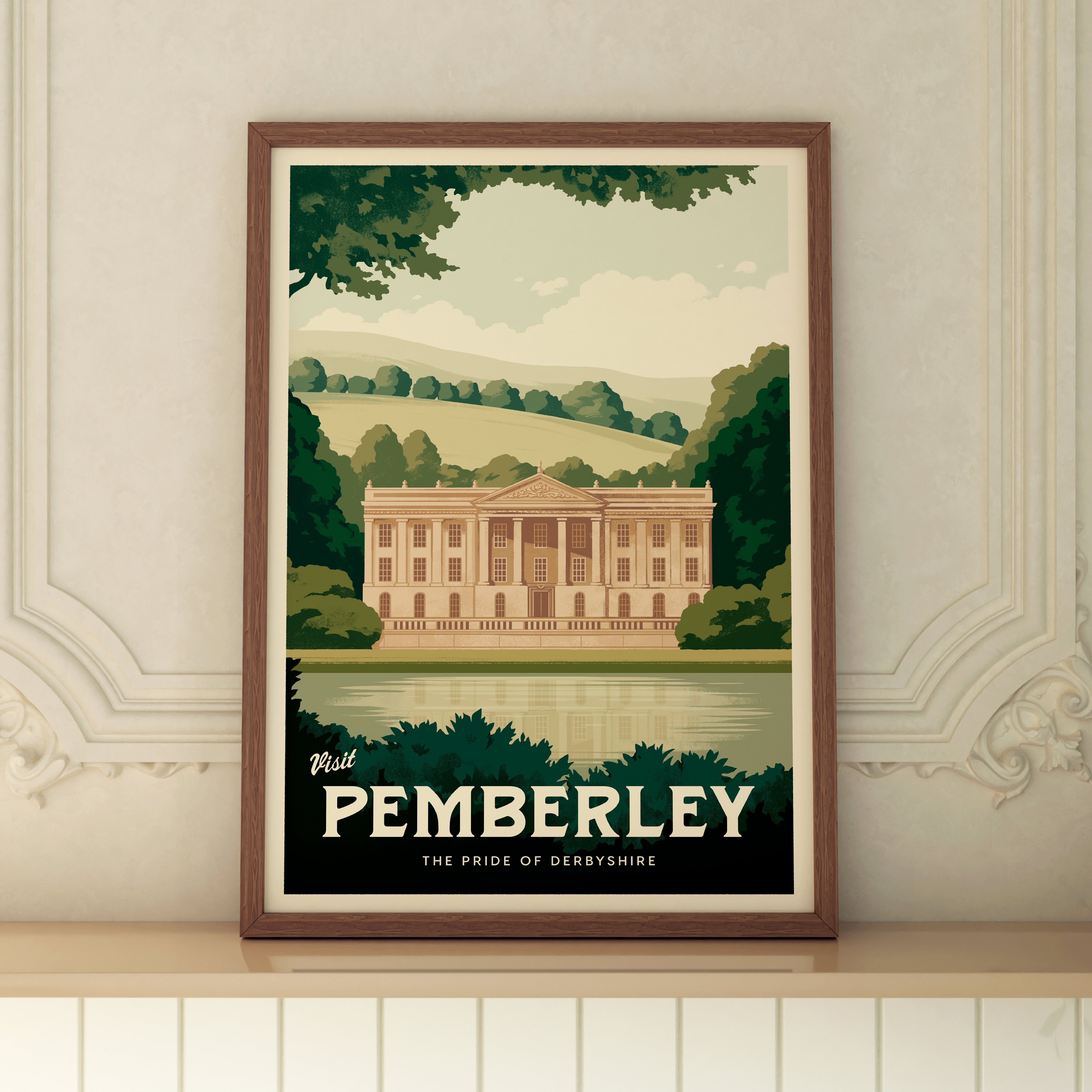 Pemberley Travel Poster – Sylvan Design