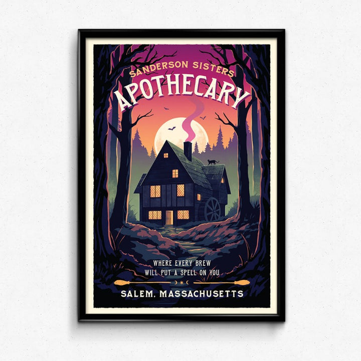 Sanderson Sisters Apothecary - Salem Travel Poster