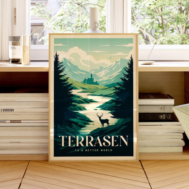 Terrasen Throne of Glass Travel Poster